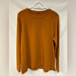 Loft Lou & Grey Deep Burnt Orange Colored Long Sleeved Top Size PL